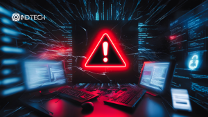 alerta de riesgos informáticos en sala de computadores